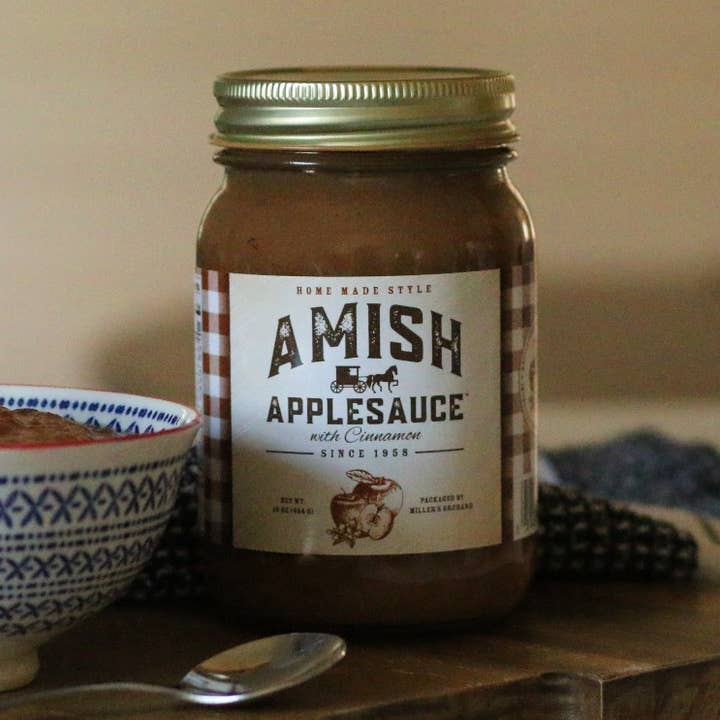 Amish Applesauce - Cinnamon (16 oz jar) for wholesale by Amish Apple Butter