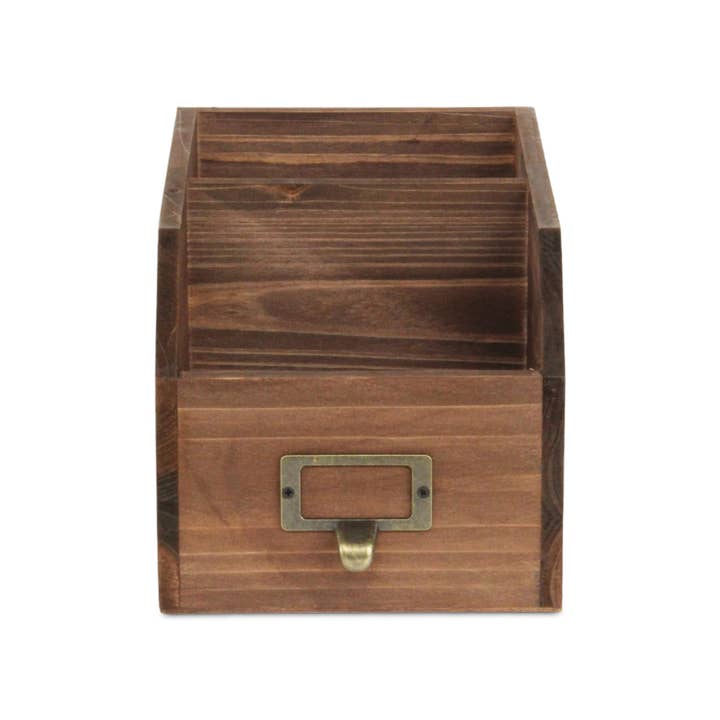 Cheungs Home Decor - Wholesale Desk Organizer - Lucius Wooden 2 Slot Organizer
