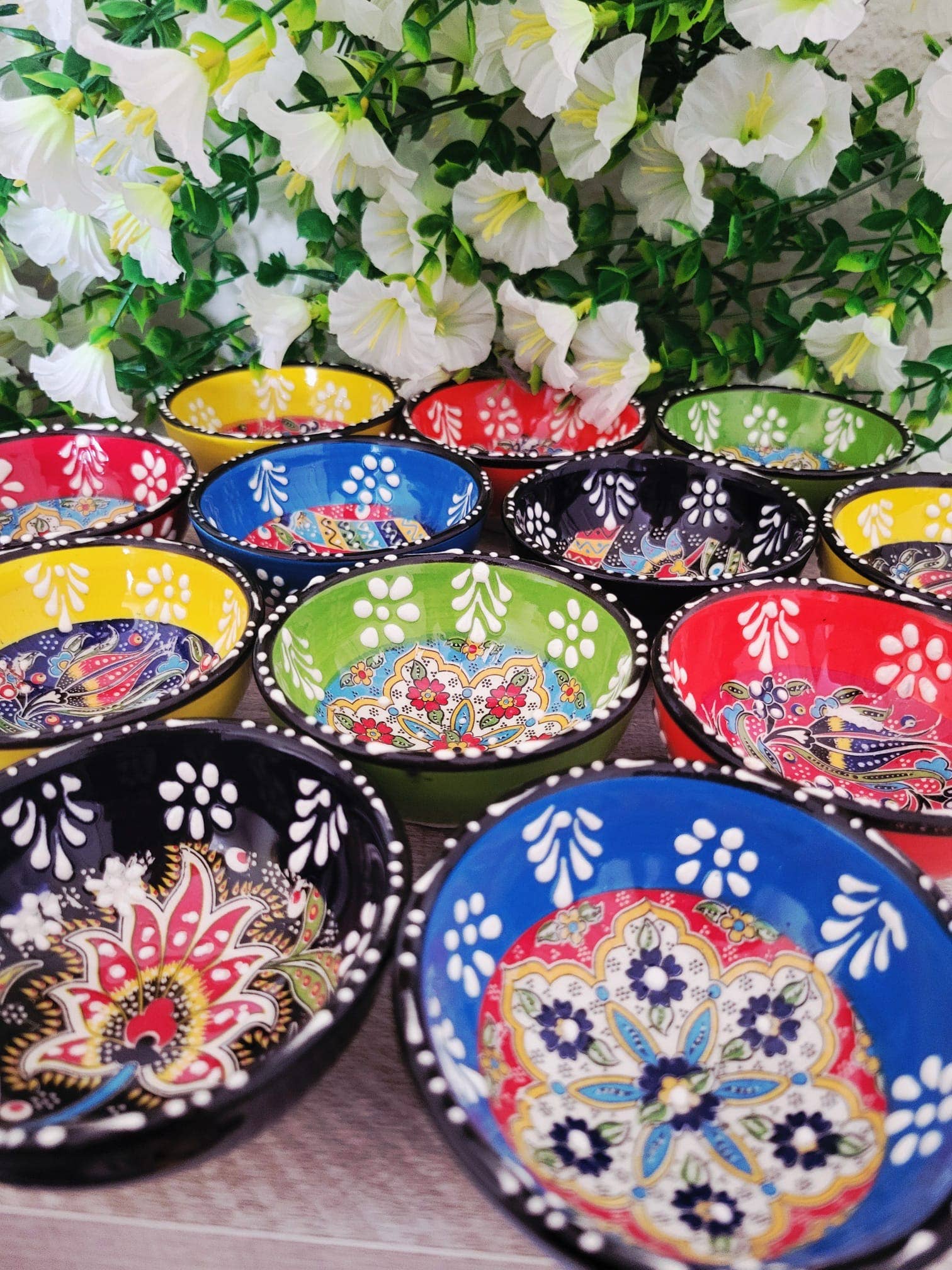 Mediterranean Collection - Wholesale Jewelry Dish - Turkish Dip & Trinket Bowl – Hand-Painted Ceramic2