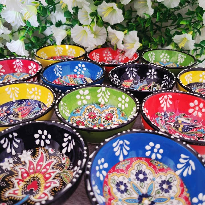 Mediterranean Collection - Wholesale Jewelry Dish - Turkish Dip & Trinket Bowl – Hand-Painted Ceramic 2