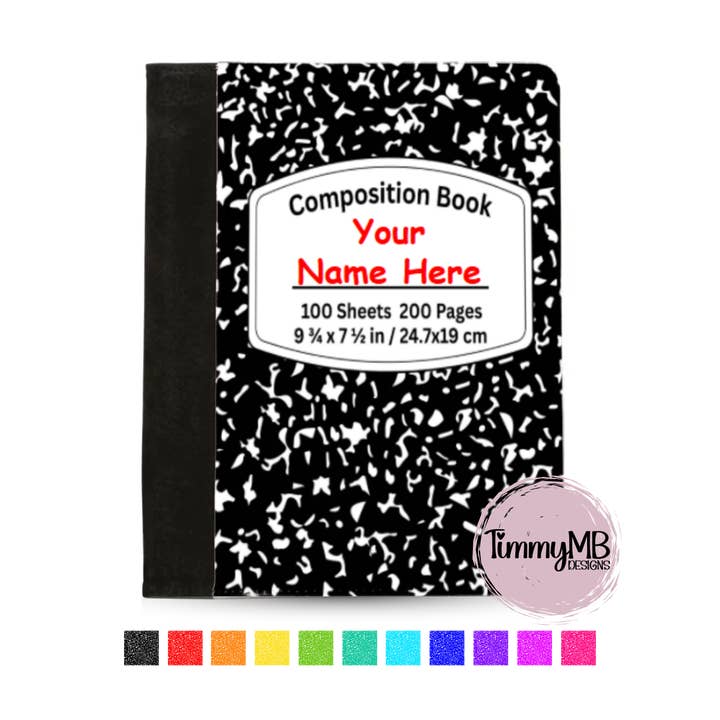 Cahier de composition : Uni - Portfolio de bloc-notes personnalisé pour la vente par TimmyMB Designs