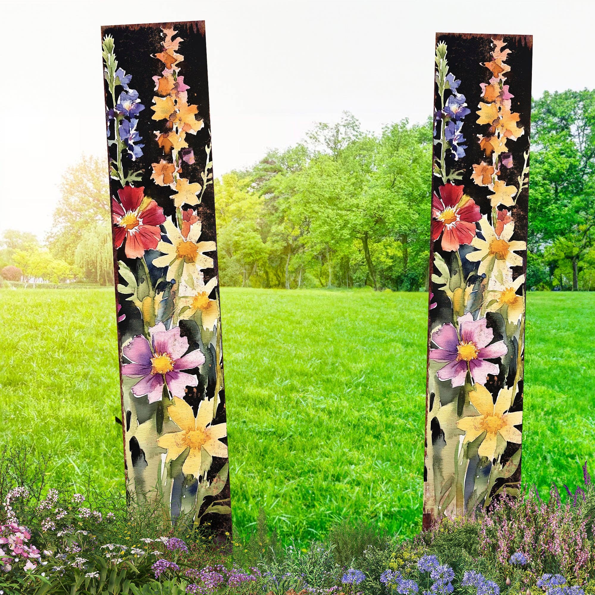 TX USA Corporation - Wholesale Garden/Lawn Stake - Summer Wildflower Garden Stake | Vibrant Outdoor Rustic Yard Sign UV Protected4