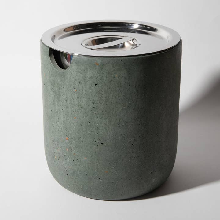 Seau à glace | Terrazzo vert foncé pour la vente par pretti.cool
