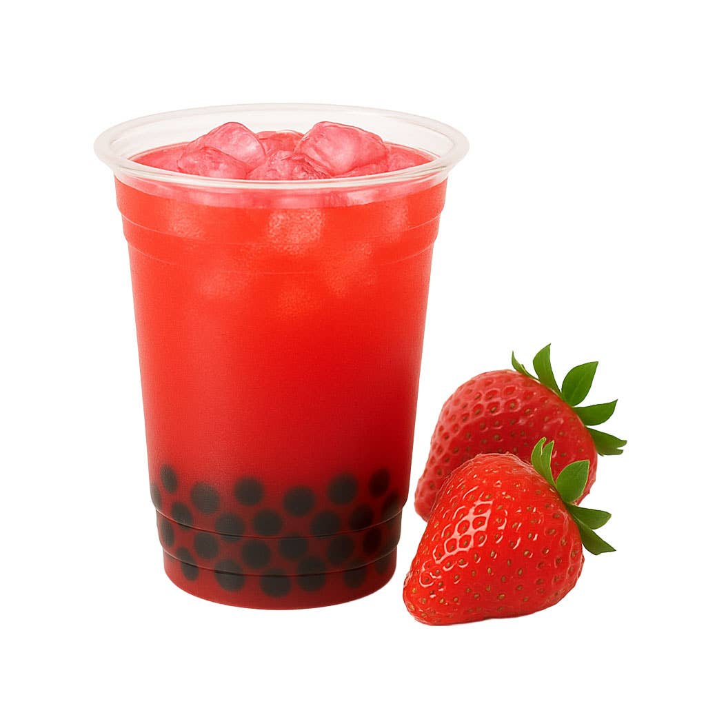 Bubble Tea Supply - Wholesale Flavored Syrup - Strawberry Bubble Tea Syrup (40 fl oz)0