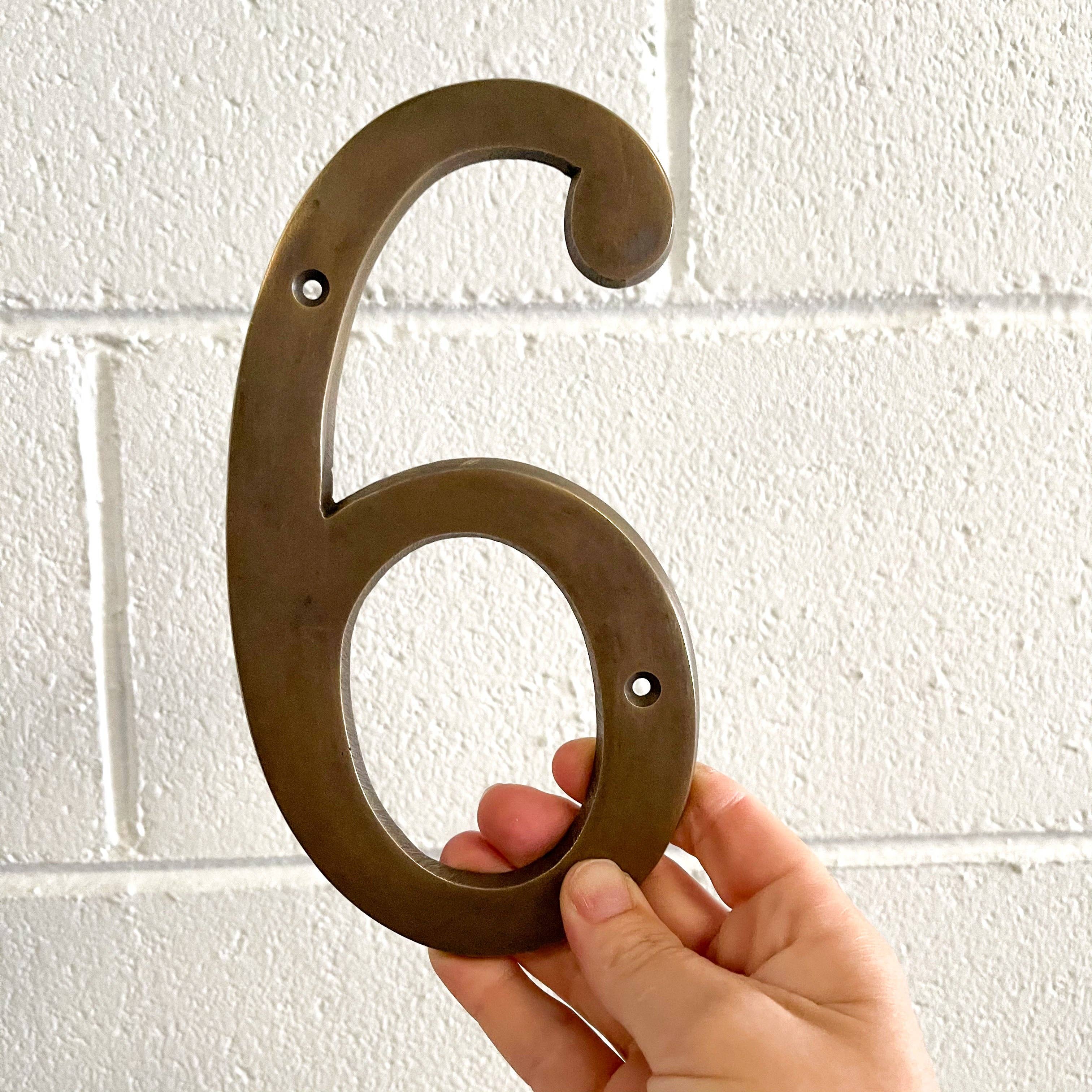 Ocean Luxe - Wholesale Wall Accent - Large Brass House Numbers4