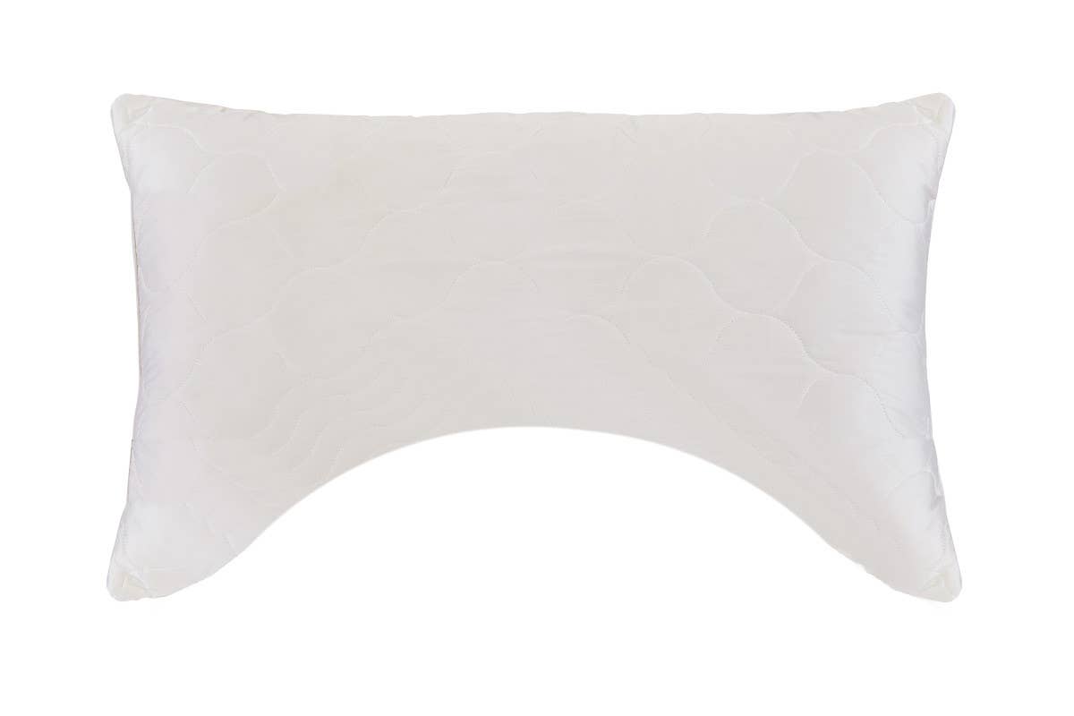 HomeRoots - Wholesale Bedding Pillow - Cotton Latex Foam And Wool Hypoallergenic Ergonomic Queen Size Bed Pillow0