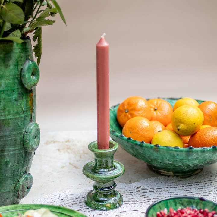 Maison Berber – Großhandel Kerzenhalter – Tamegroute Grüner Kerzenhalter – 4 Größen6