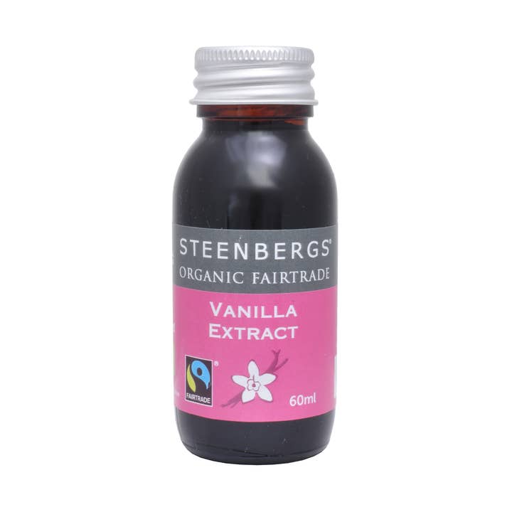 Vanilla Extract, Organic and Fairtrade 60ml for wholesale by Steenbergs