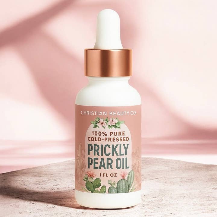 100% Pure Cold-Pressed Prickly Pear Oil (1 fl oz) for wholesale by Christian Beauty Co