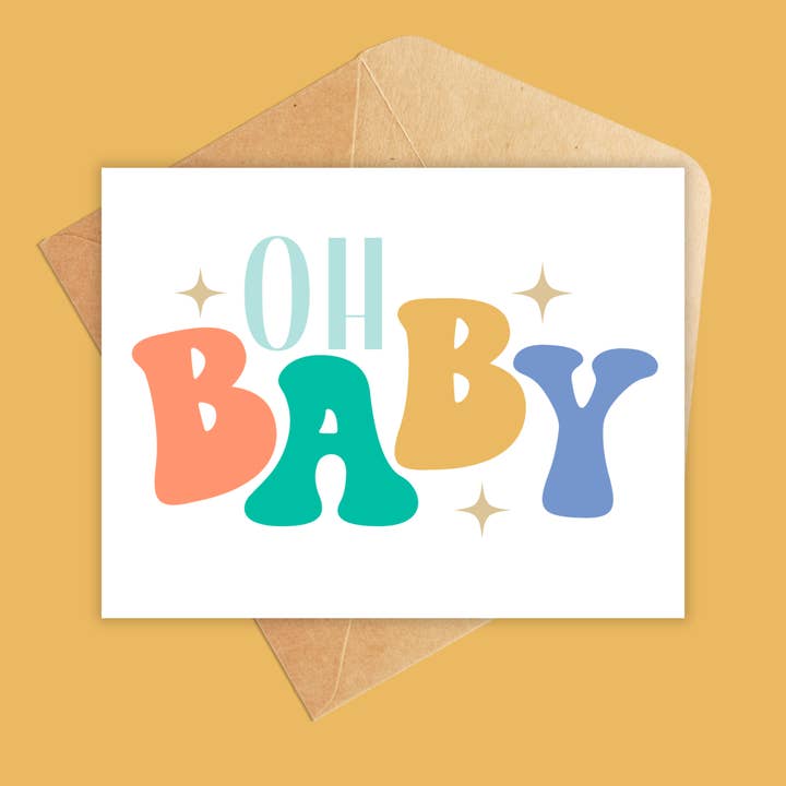 Jolly Rae - Wholesale Baby Card - Oh Baby Greeting Card1
