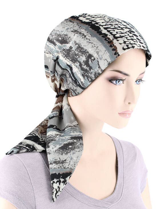 Chemo Fashion Halstuch Cape Cod Grau für den Großhandel von Turban Plus