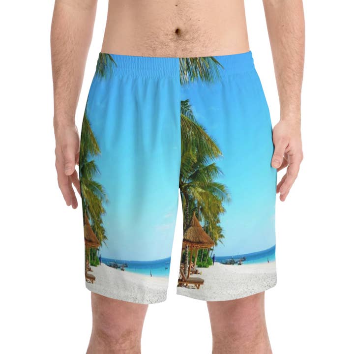 Herreshorts med elastik til stranden (AOP) for engroshandel hos RC'nSONS