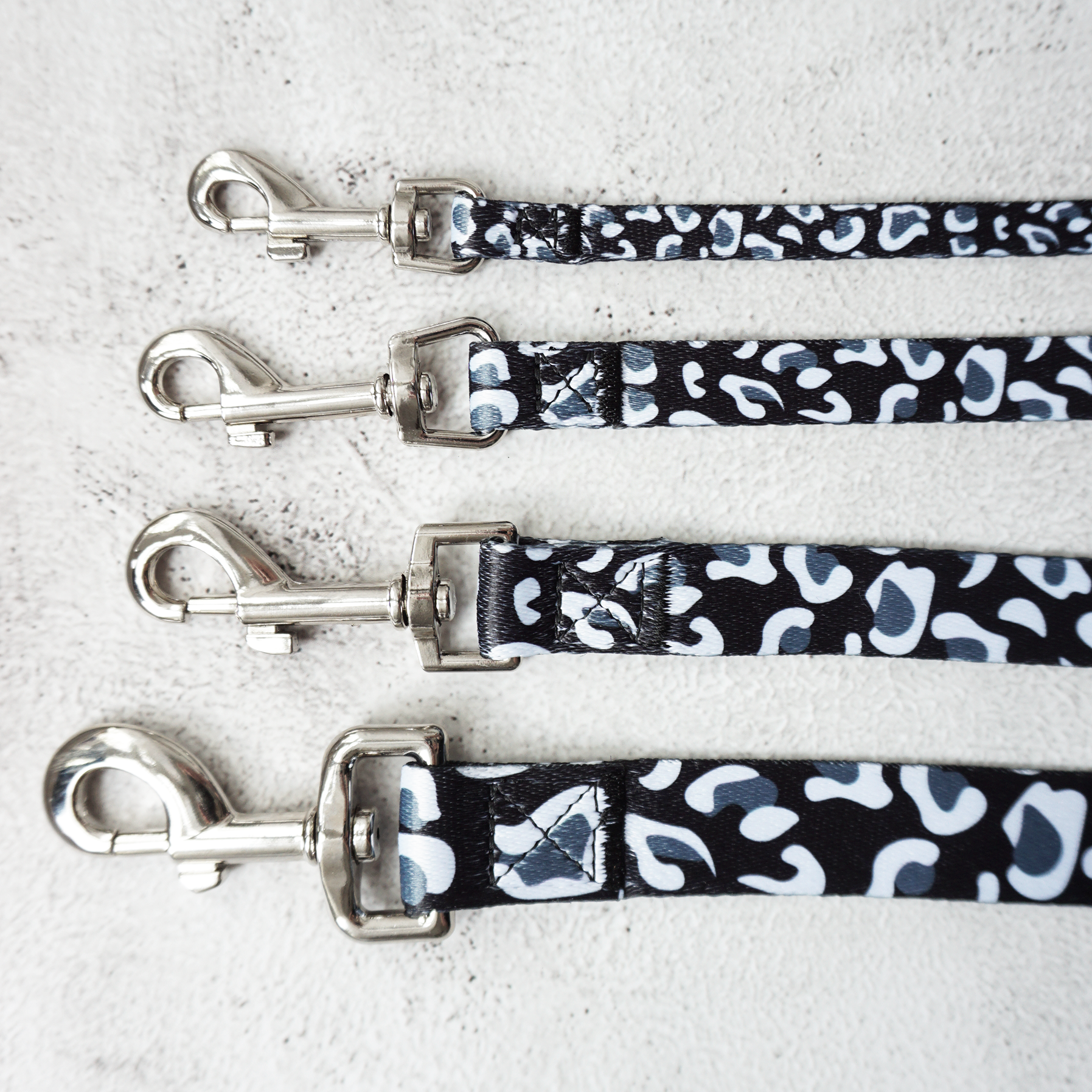 Pug Doggy Dog - Wholesale Pet Harness - Dog - Black and white leopard print harness and lead set1
