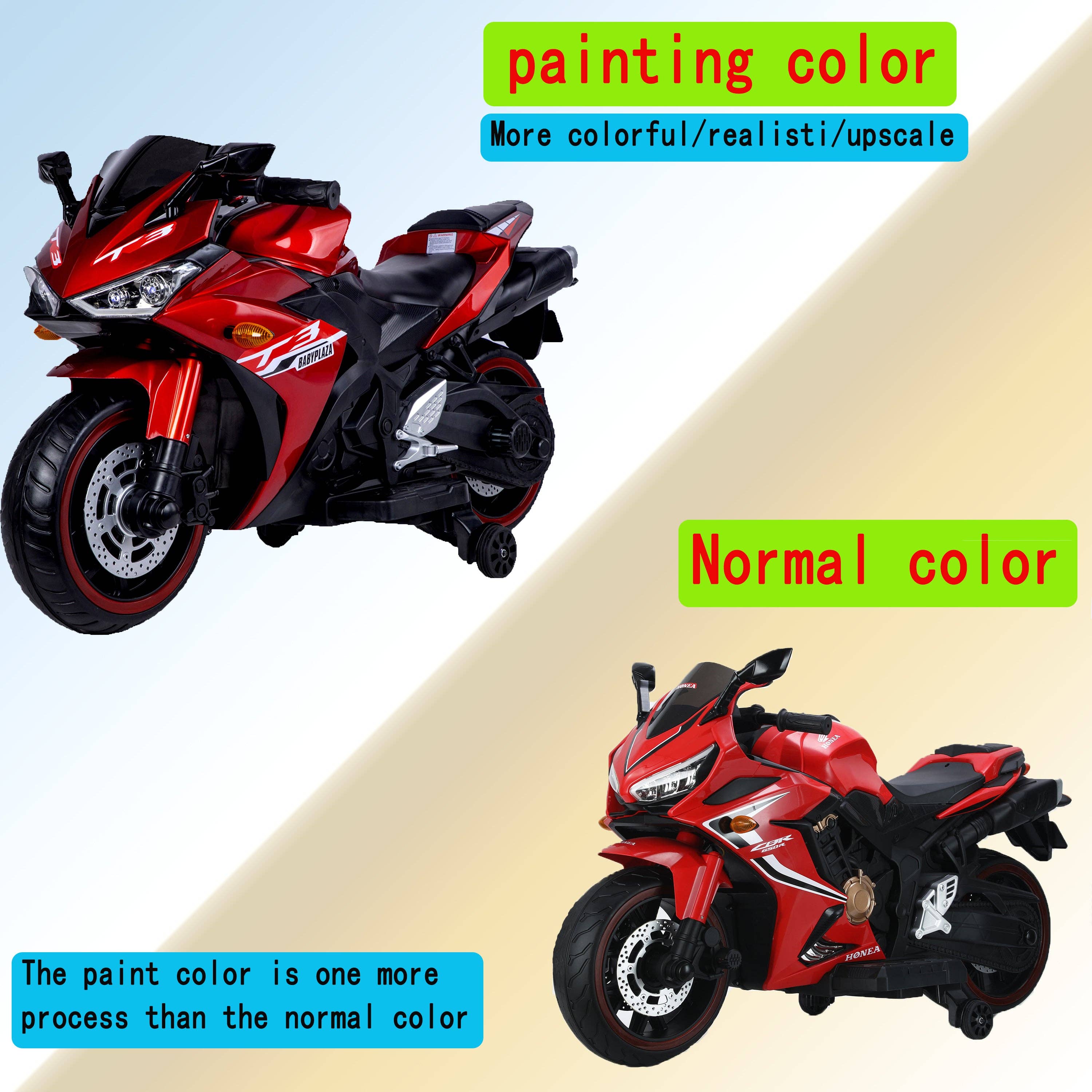 39F Inc. - Wholesale Bike/Scooter - Kids - 12V Kids Ride-On Motorcycle Training Wheels Christmas Gifts12