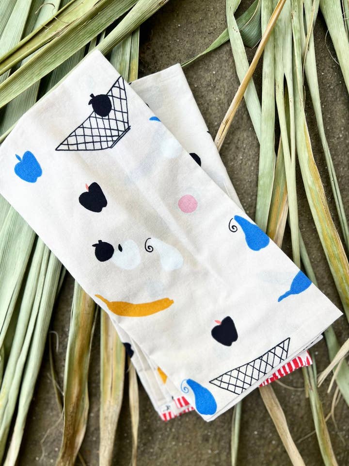 Fruit Basket Napkins for wholesale by Konbit Collective