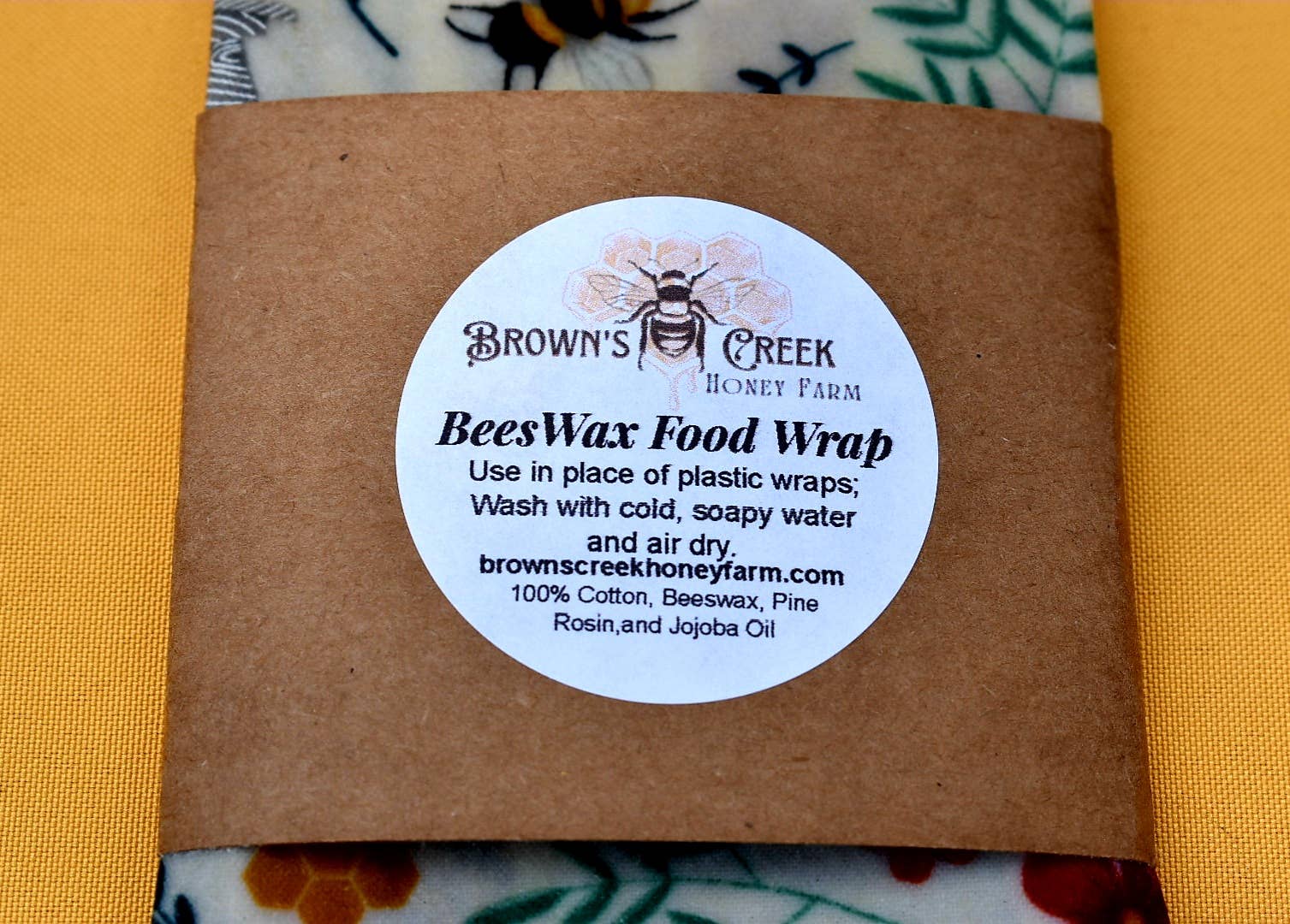 Brown's Creek Honey Farm - Venta al por mayor Bolsa/envoltorio de alimentos - Envoltura de alimentos de cera de ab8