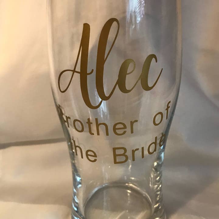 Megan Louise Creations – wholesale Beer glass/mug – Bridal pint glass4