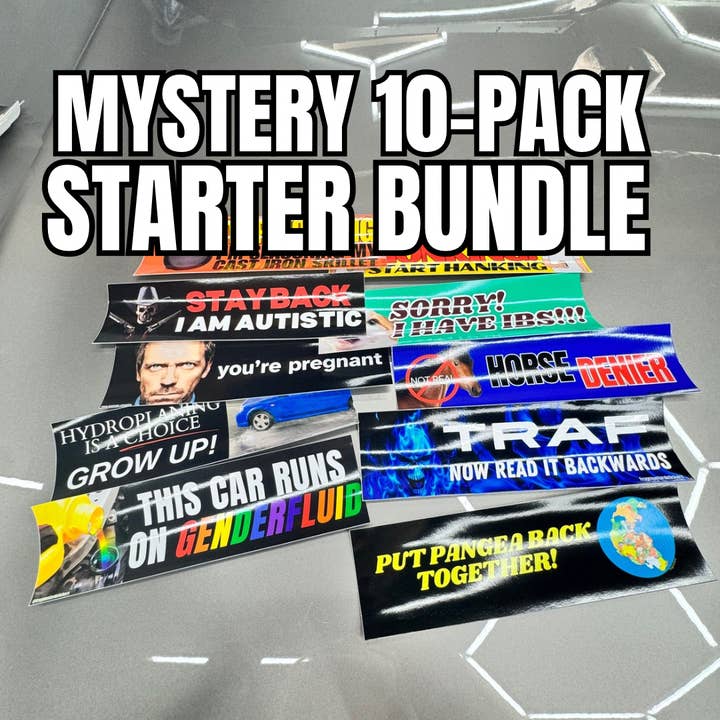 10-PACK MYSTERY | CHAOS STARTER BUNDLE for wholesale by Frog Mustard Stickers