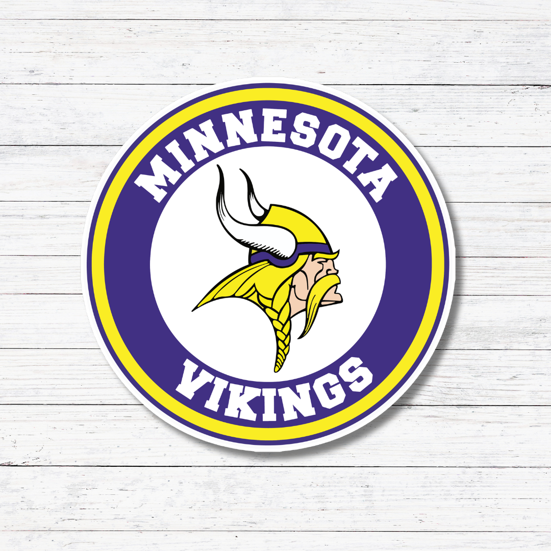 Oily Graphic Creations - Wholesale Sticker - Vikings- NFL Team Stickers/Magnet1