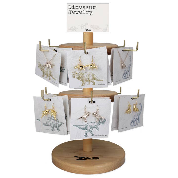 Prehistoric Times Dinosaur Jewelry Spinning Display for wholesale by ZAD