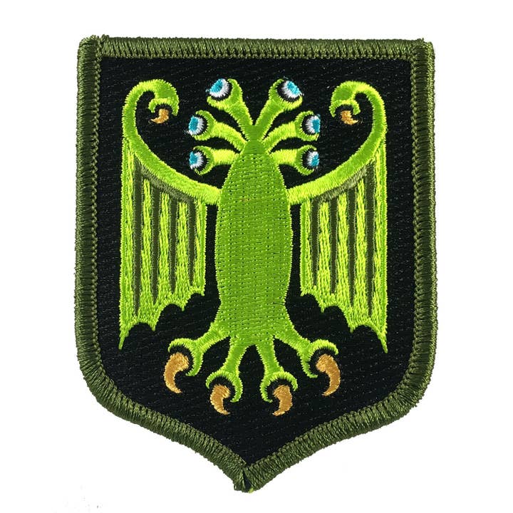 Écusson brodé Elder Thing Heraldic Shield (variante Arkham) pour la vente par Monsterologist