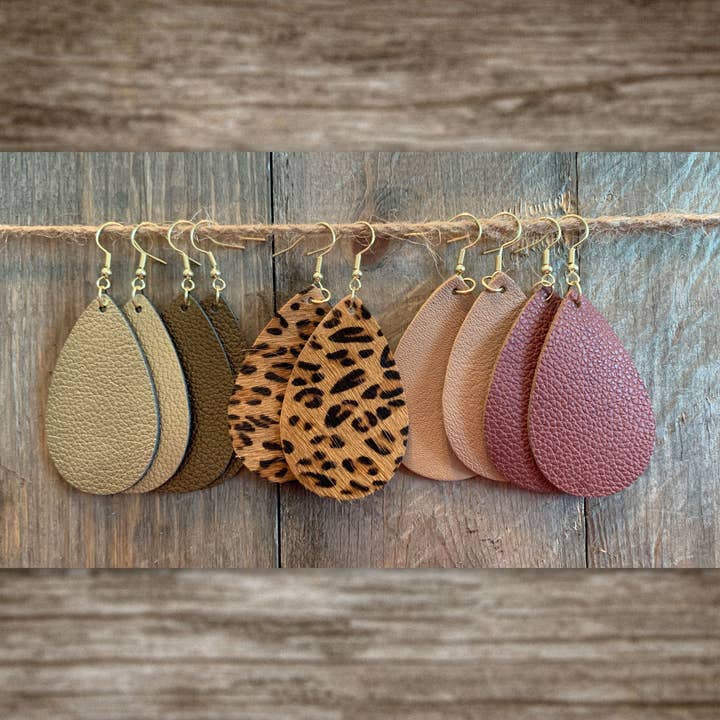 Jewelry Made by Me - Wholesale DIY Craft Kit - Leather Earring DIY Kit