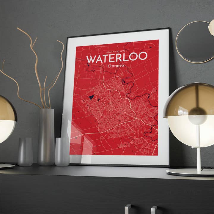OurPoster.com - Wholesale Poster - Waterloo City Map Poster98