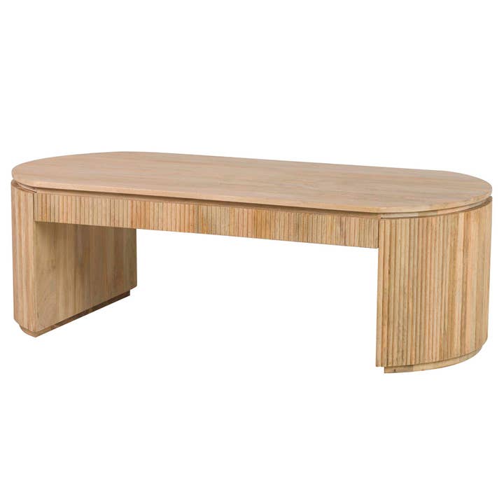 Mesa de Centro em Madeira de Mangueira Myra Castanha 140x70x45 cm por atacado de Ethan Chloe - GARPE GROUP - GARCIA PÉREZ Y CÍA S.L.