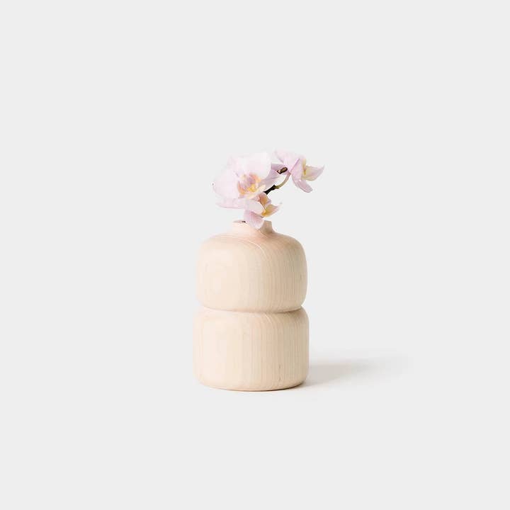 Maple Double Bud Vase for wholesale by Melanie Abrantes