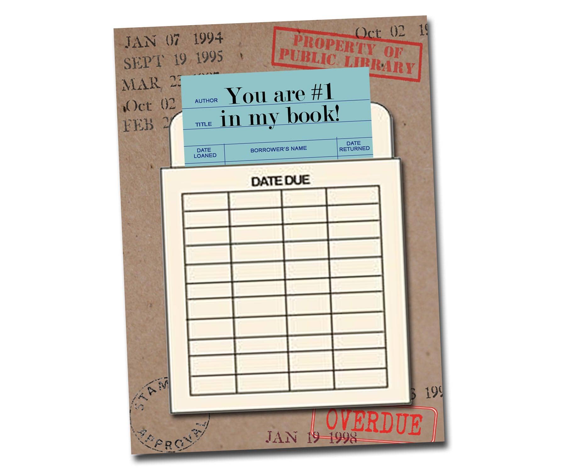 Fly Paper Products – wholesale Vänskapskort – Du är #1 i min bok Vänskapskort1