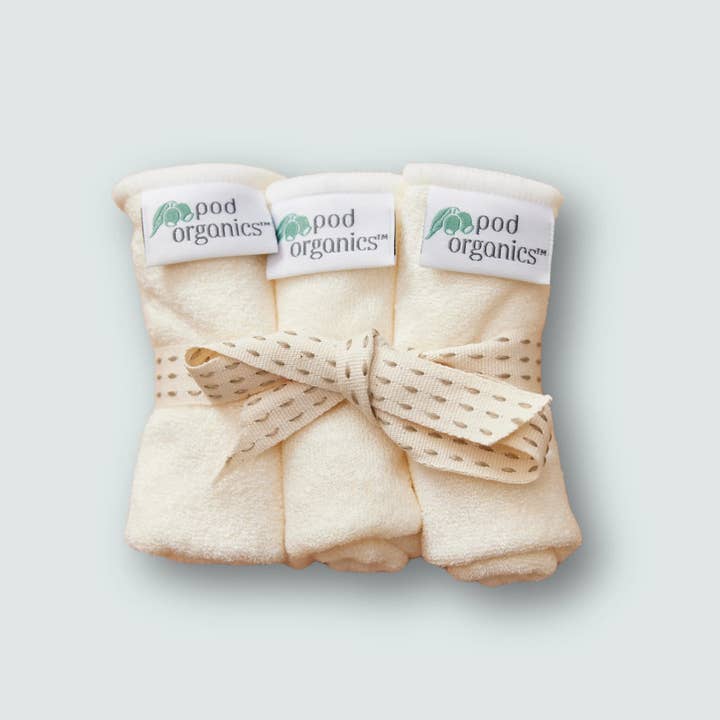 Bamboo Wash Cloths for wholesale by Pod Organics Pty Ltd