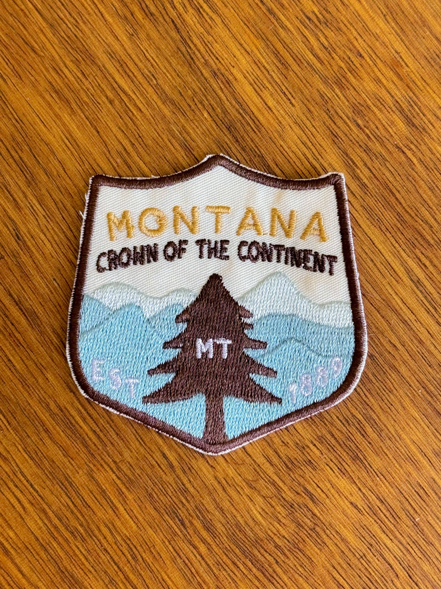 Colleen Goldhorn Creative Co - Wholesale Patch - Montana Crown of the Continent Iron On Patch