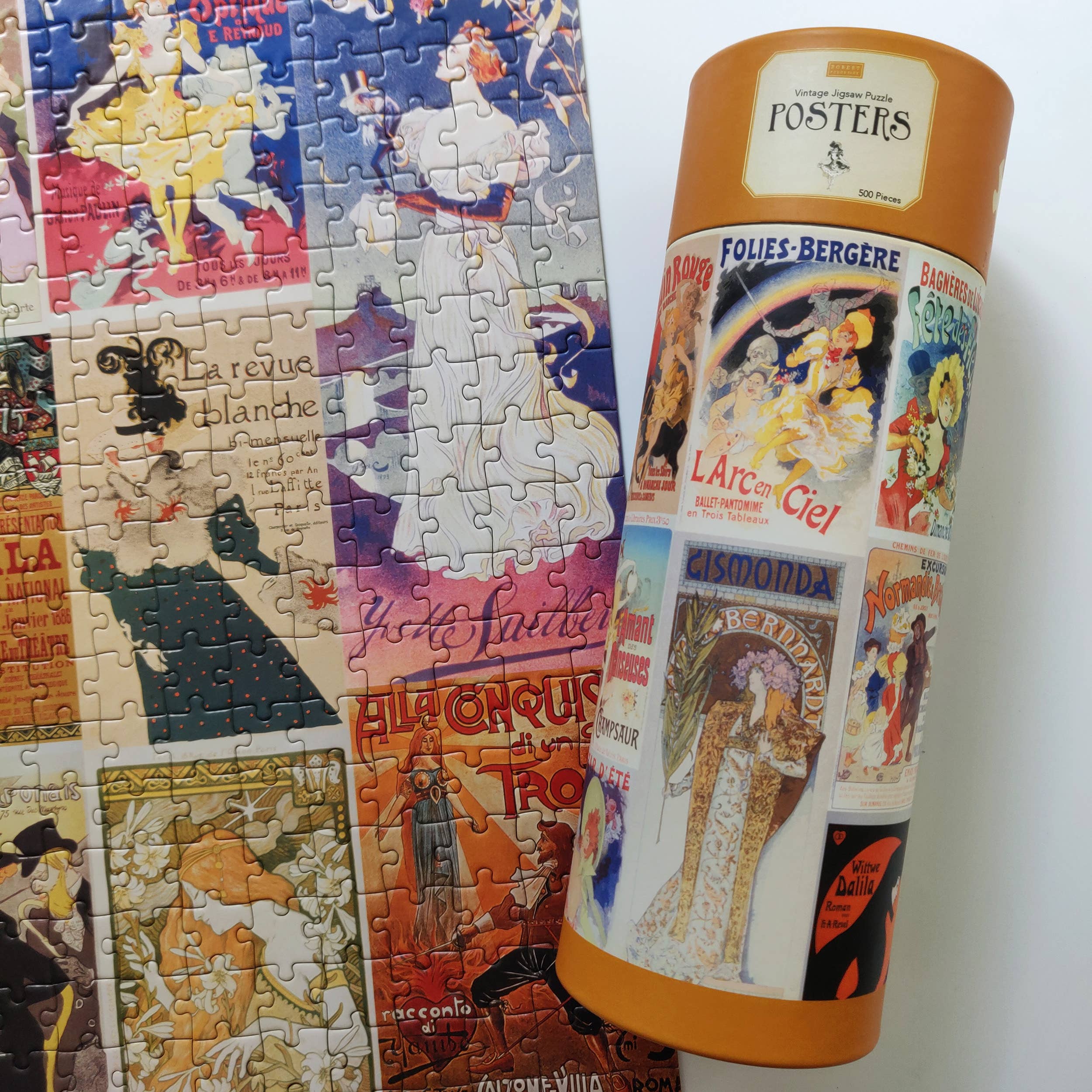 Robert Frederick Ltd - Wholesale Puzzle - Adult - 500 Piece Jigsaw in a Tube - Vintage French Posters4