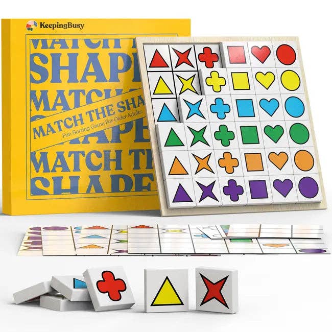 Match the Shapes Game - Low Vision Friendly for wholesale by Keeping Busy