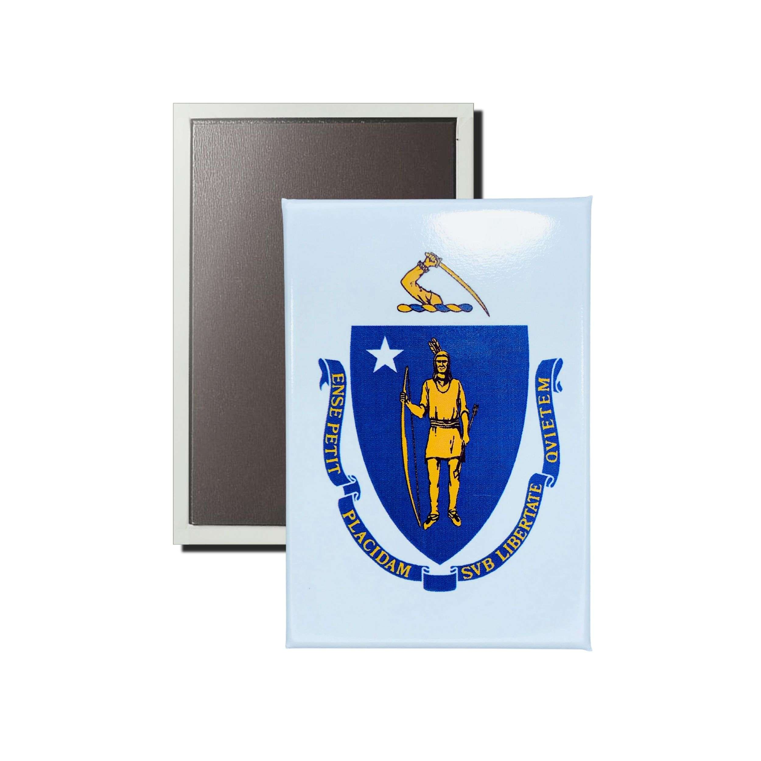 Astur Pins – wholesale Magnet – Vertical Magnet - Massachusetts State Flag - USA0