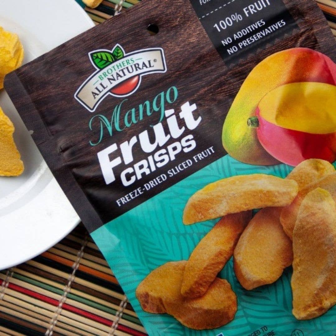 Brothers All Natural - Wholesale Dried/Dehydrated Fruit - Freeze-Dried Mango Fruit Crisps 1 oz.1