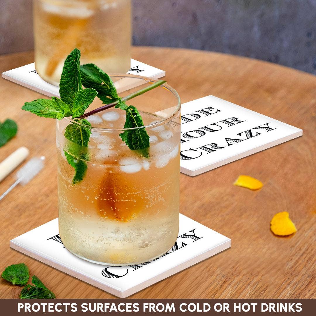 3dRose - Wholesale Coasters - 3dRose, Image Of Hide Your Crazy, Coaster2