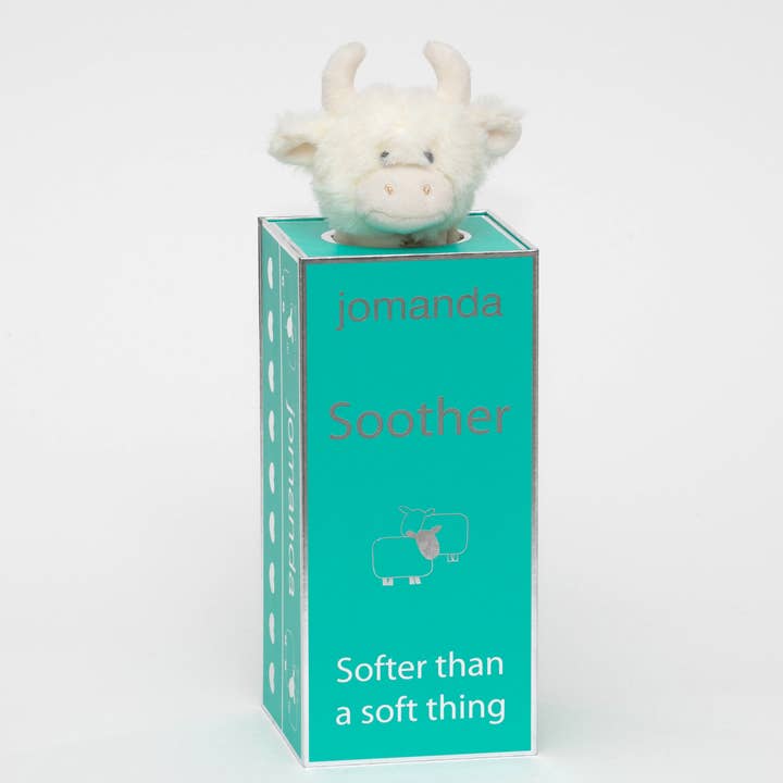 Jomanda Soft Toys & Accessories - Wholesale Stuffed/Plush Toy - Kids & Baby - Highland Cow Soft Toy Baby Soother Cream 29CM X 29CM2