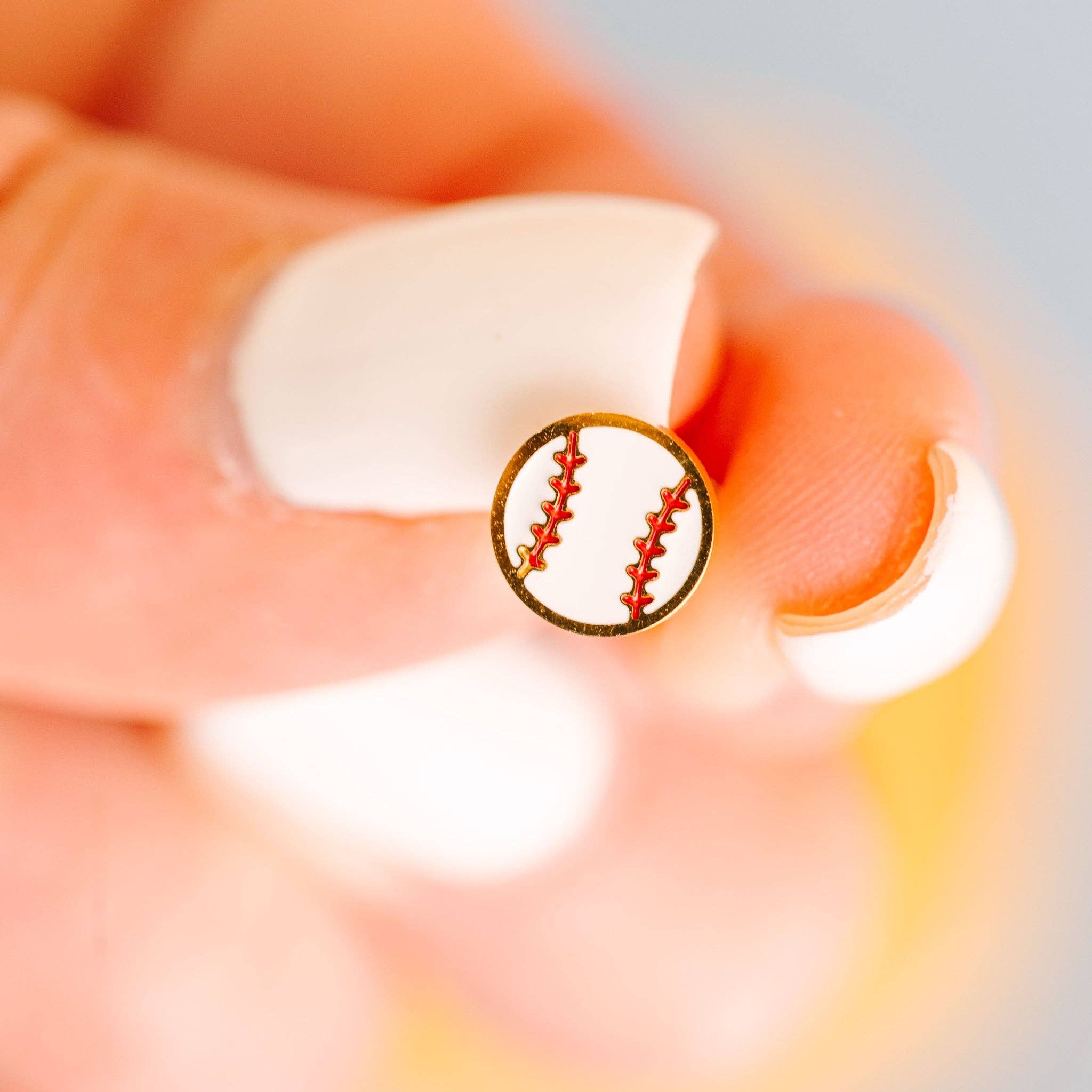 Pierced Co - Wholesale Stud/Post Earrings - Baseball1