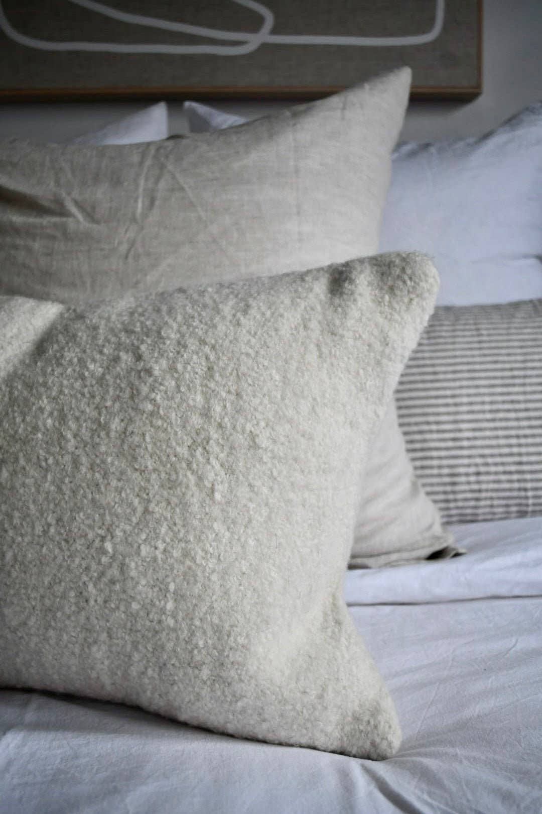BEHR & CO. - Wholesale Throw pillow cover - Alpaca Boucle Cushion Cover | Natural2