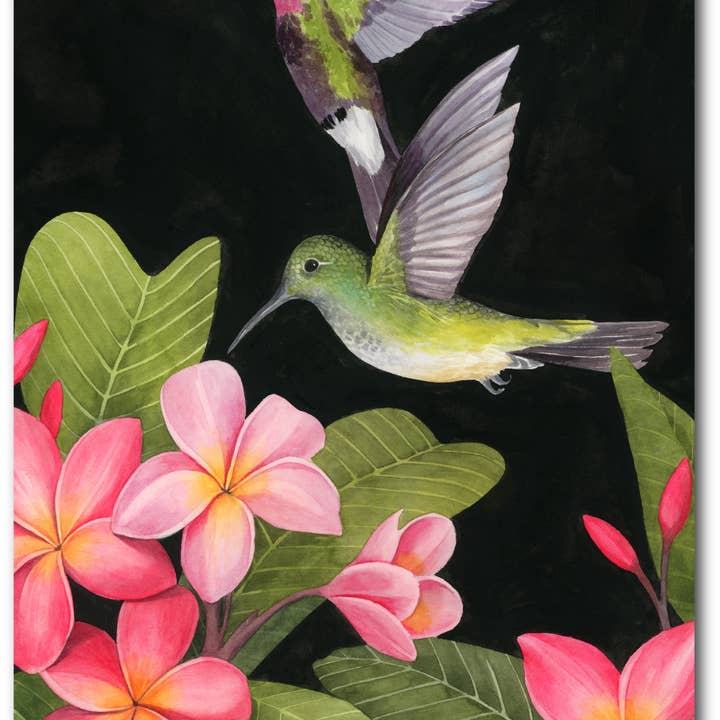 Hummingbirds II Gallery-Wrapped Canvas Wall Art for wholesale by Courtside Market