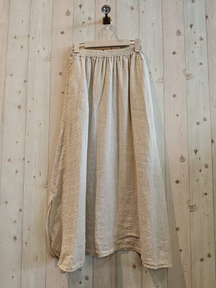 Linen & More - Wholesale Skirt - Women's - REF 1369 100% LINEN SKIRT