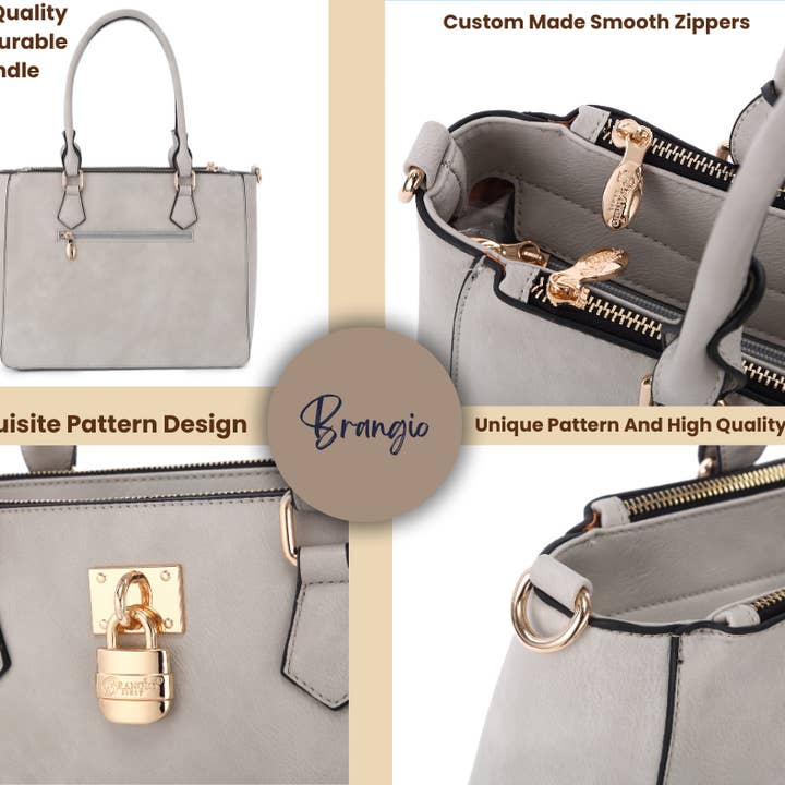 Brangio (Italy) Company Inc. - Wholesale Top Handle Bag - Women's - Brangio Italy Croc Luxe Top Handle Bag 6