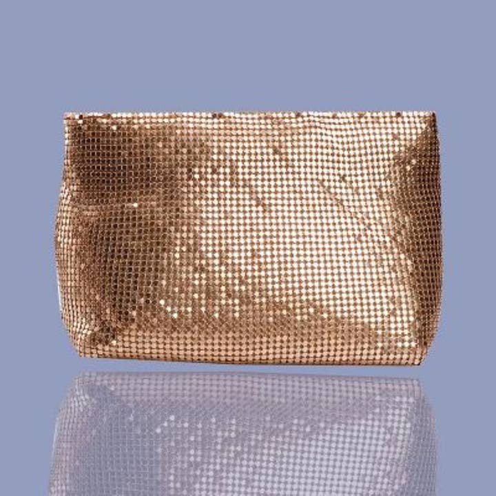 Aluminium Glomesh Barbie Rose Gold Pouch for wholesale by LAV-iSH