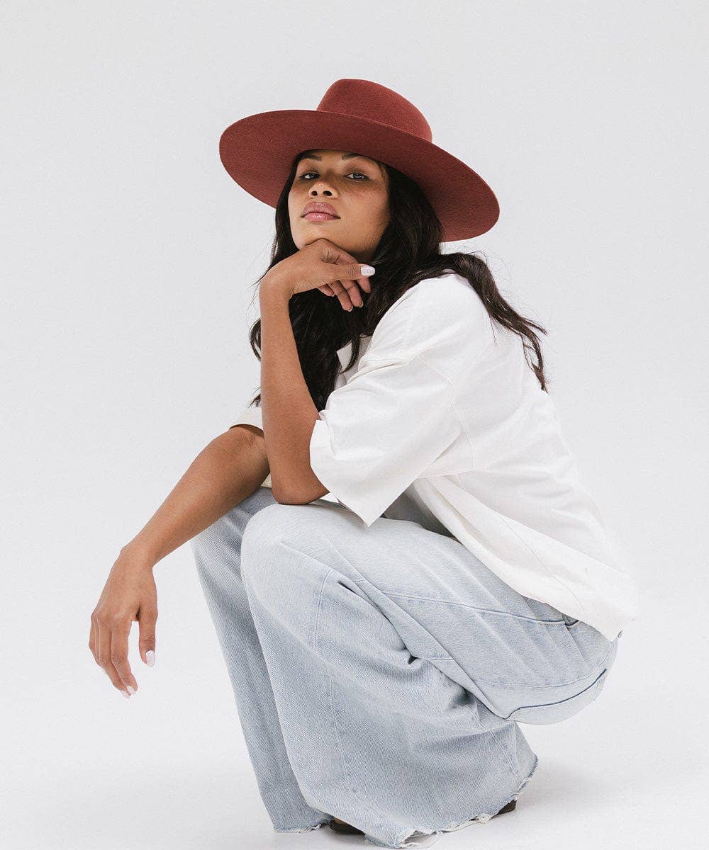 Gigi Pip - Wholesale Fedora - Women's - Dakota Triangle Crown36