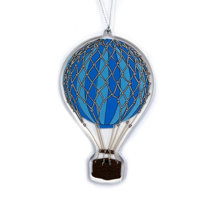 Vintage Hot Air Balloon Christmas Ornament for wholesale by Drawn Goods