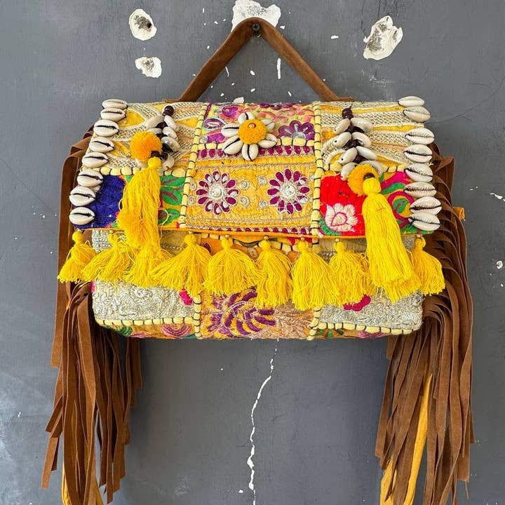 GYPSY STUDIO - Wholesale Shoulder bag – women's - Desert Dazzle: Sequin-Studded Banjara Bag Party Wear Bag 4