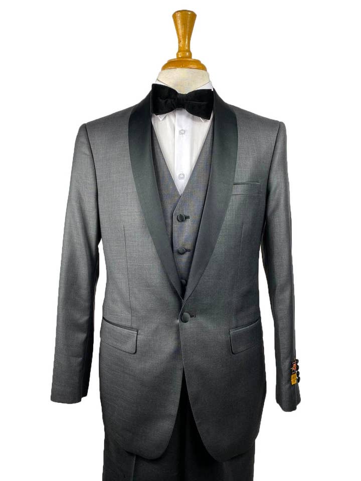 NLO-Tux-SH Charcoal-Blk - Tuxedo Wholesale Distributors for wholesale by Alberto Nardoni