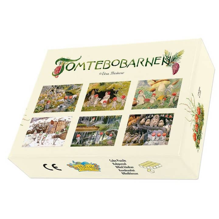 Challenge and Fun, Inc. - Venta al por mayor Puzle - Niños - Elsa Beskow - Puzzle con diseño de cubo, diseño de los niños del bosque