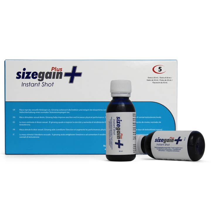 500cosmetics – wholesale Oral supplement/vitamin – SIZEGAIN PLUS INSTANT SHOT (BOX OF 5 VIALS)